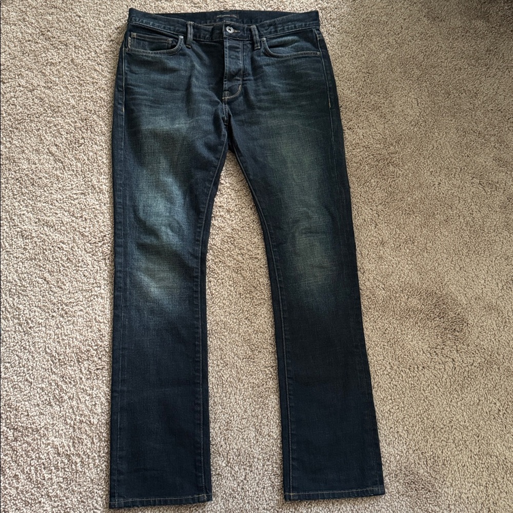 John Varvatos Dark Wash Straight Jeans